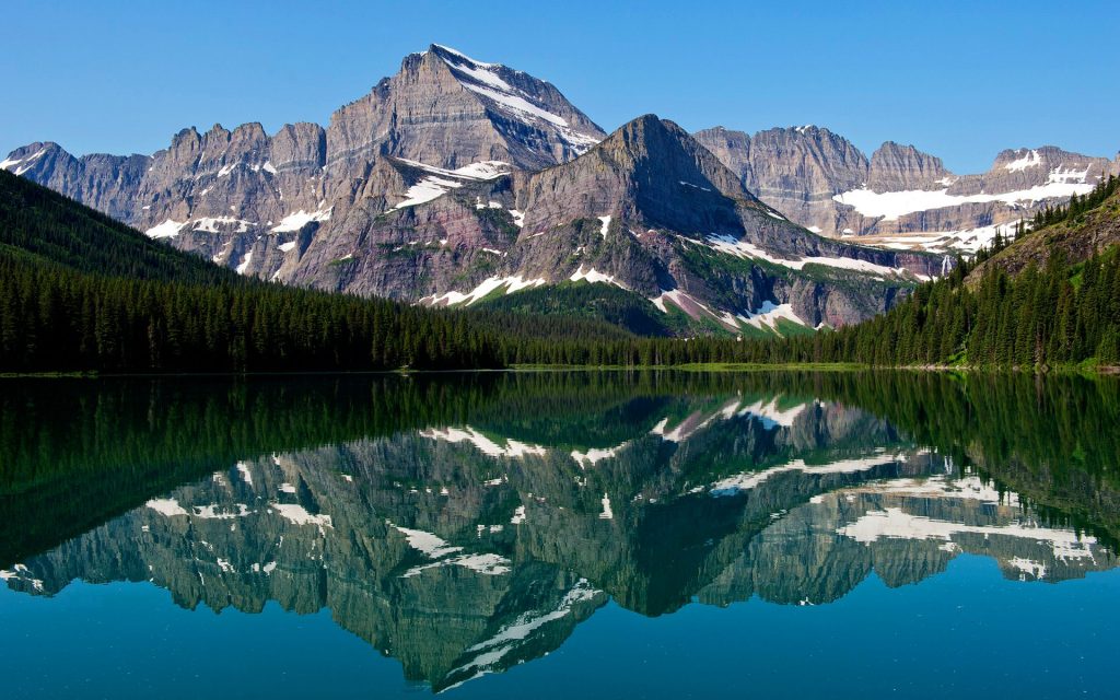 Mountain Lake Reflections Fhd Nature Wallpaper