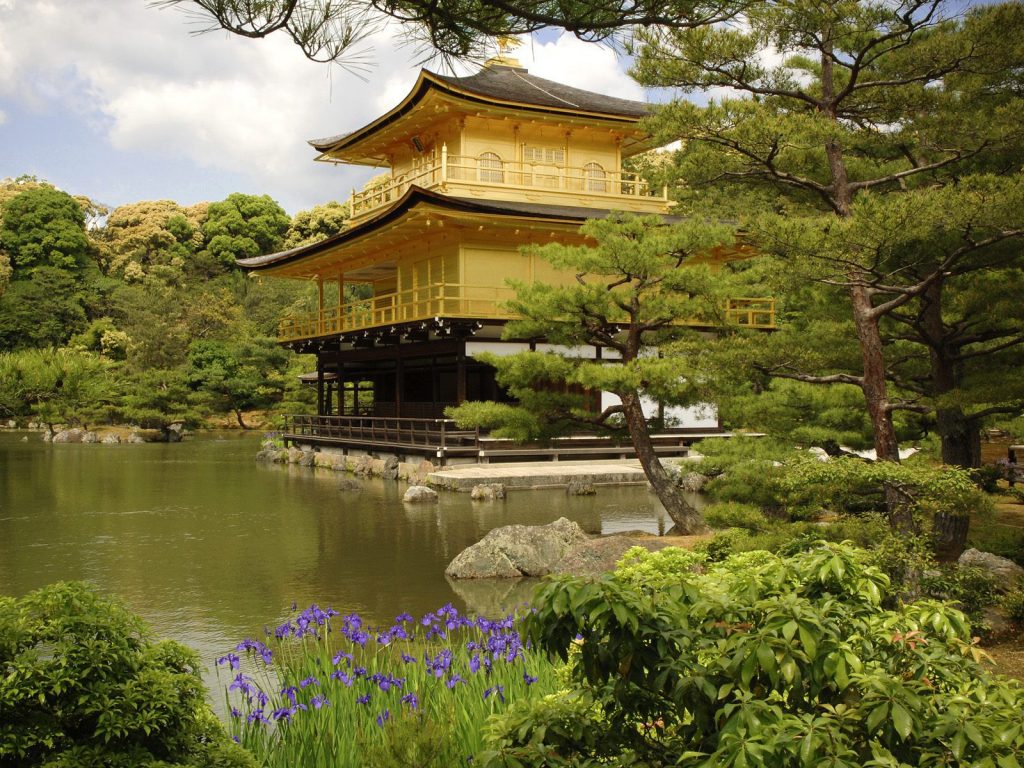 Nice Kinkaku Ji Temple Kyoto Japan Hd Wallpaper