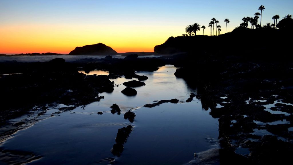 Nice Sunset At Laguna Beach Fhd Wallpaper