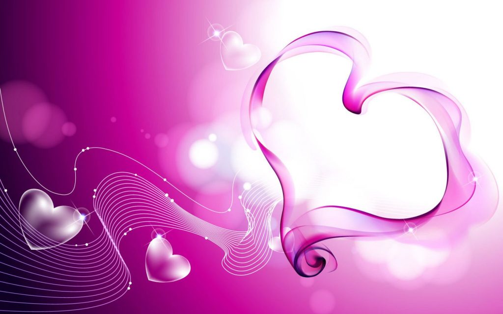 Pink Love Hearts Smoke Waves Hd Wallpaper