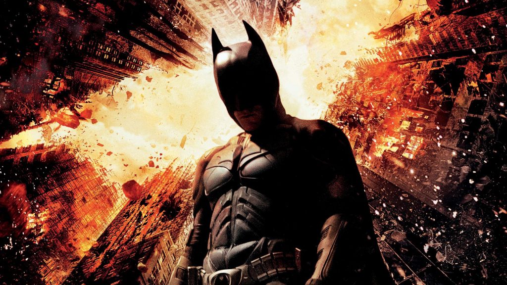 Powerful Christian Bale Dark Knight Rises Fhd Movie Wallpaper