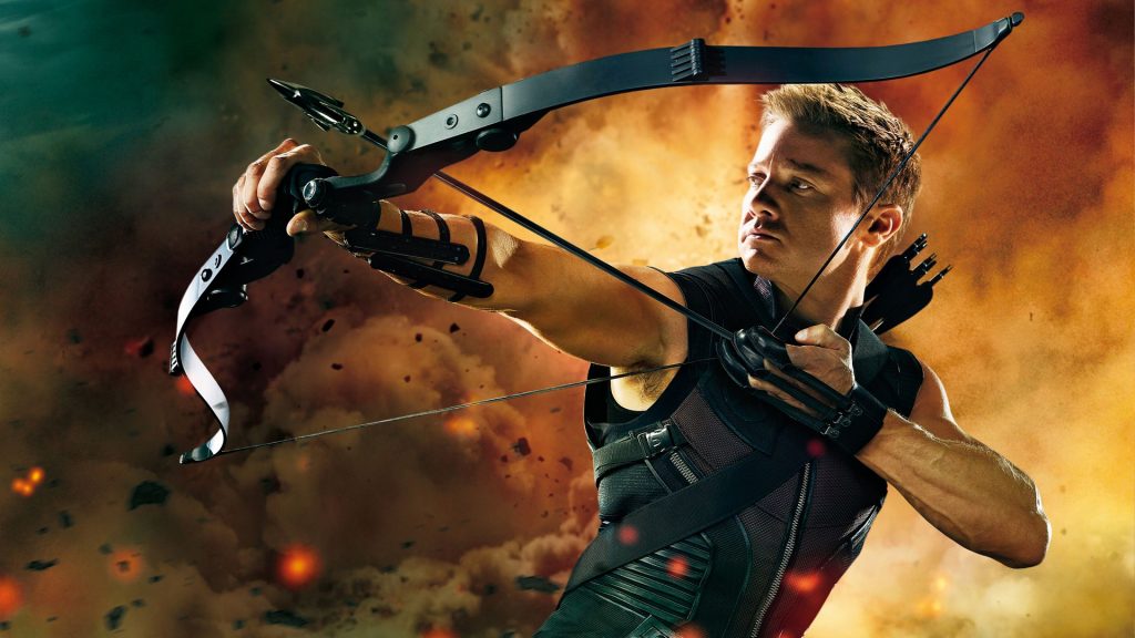 Powerful Hawkeye In The Avengers Movie Still Fhd Wallpaper