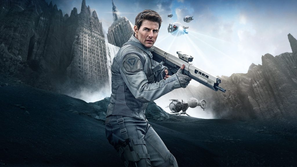 Powerful Tom Cruise In Oblivion Fhd Movie Wallpaper