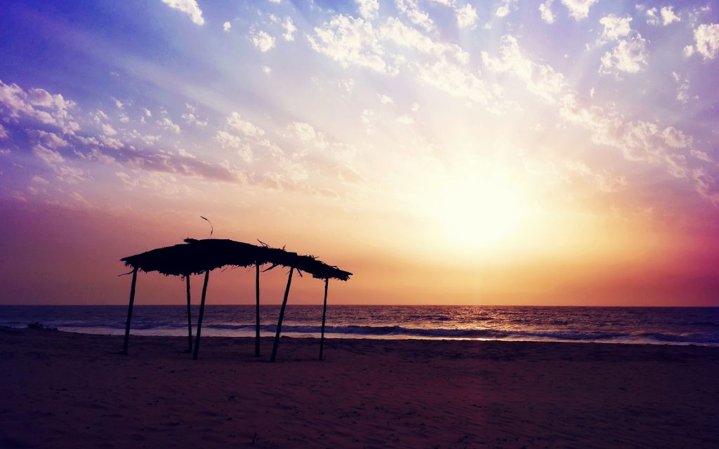 Relax Sunset Beach Mood Fhd Wallpaper