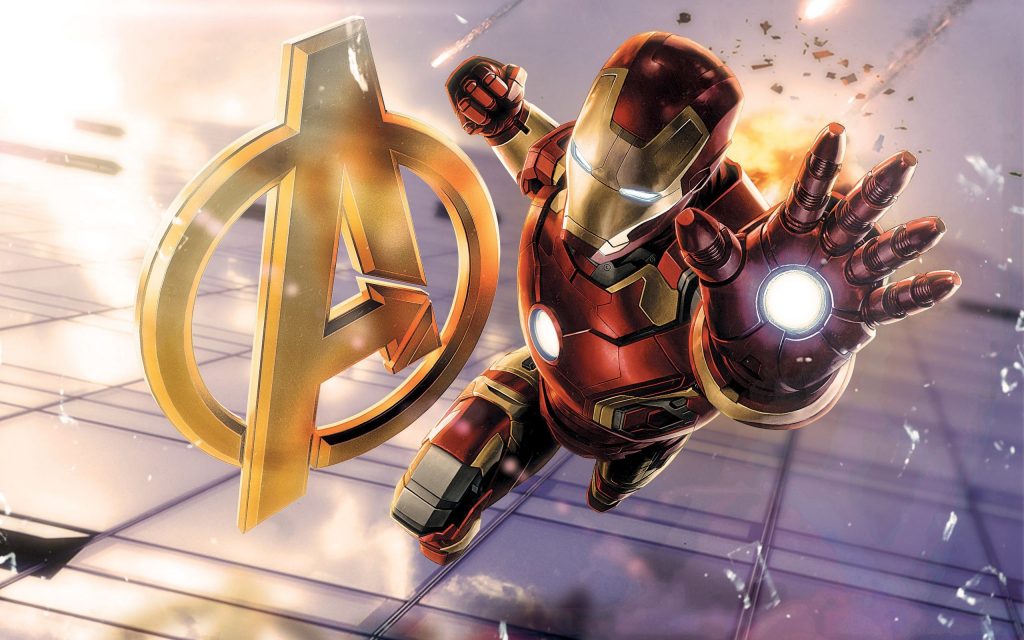 Robert Downey Jr. As Iron Man Avengers Fhd Wallpaper