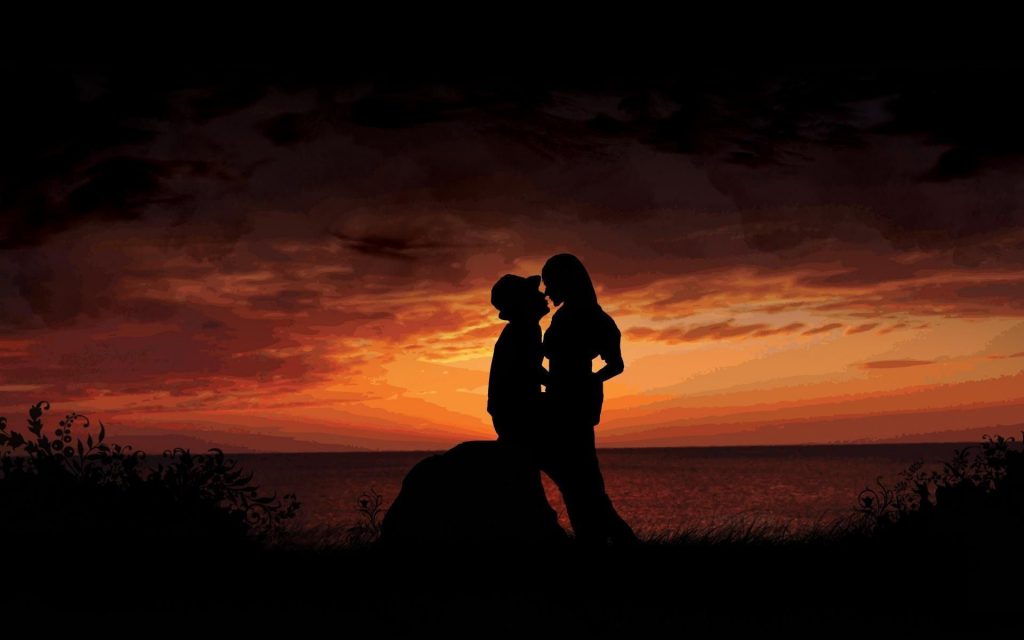 Romantic Love Kiss Fhd Wallpaper