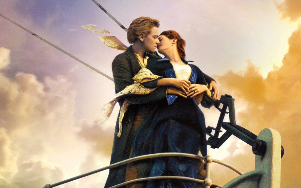 Romantic Titanic Kiss Fhd Movie Wallpaper