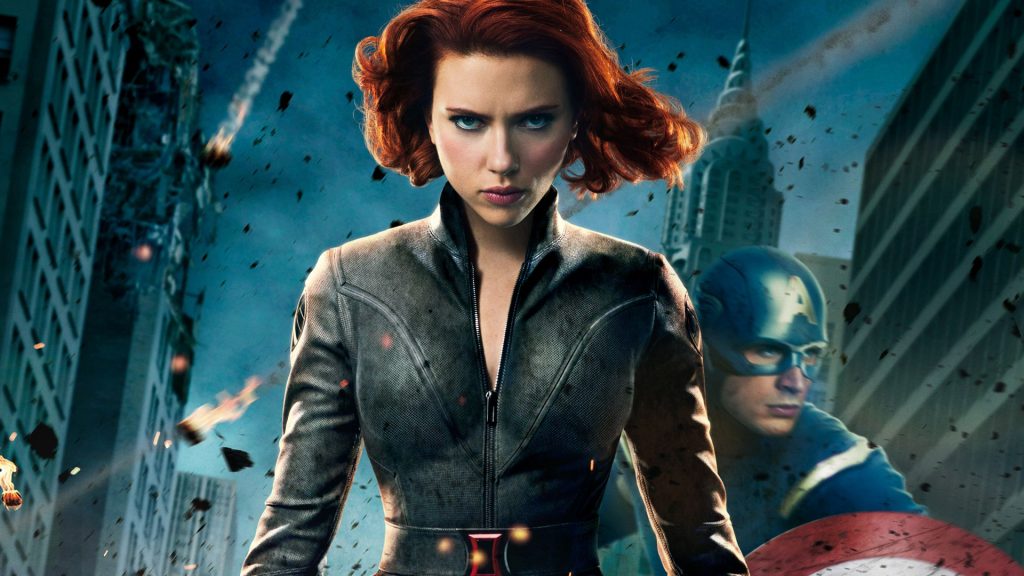 Scarlett Johansson Of Black Widow In The Avengers Movie Fhd Wallpaper