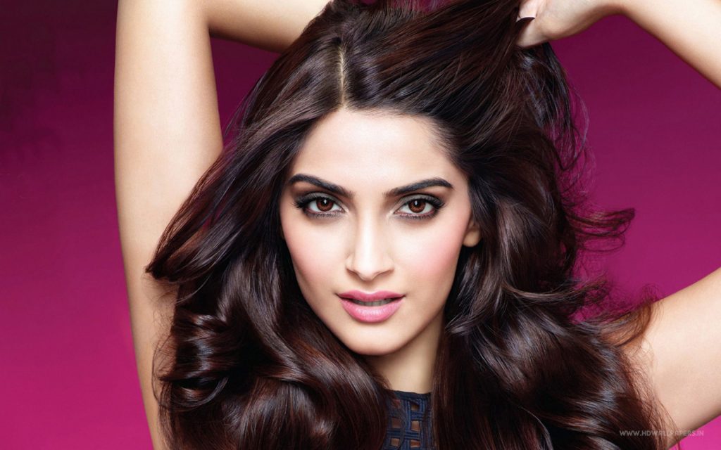 Sonam Kapoor Stunning Thick Hair Fhd Wallpaper