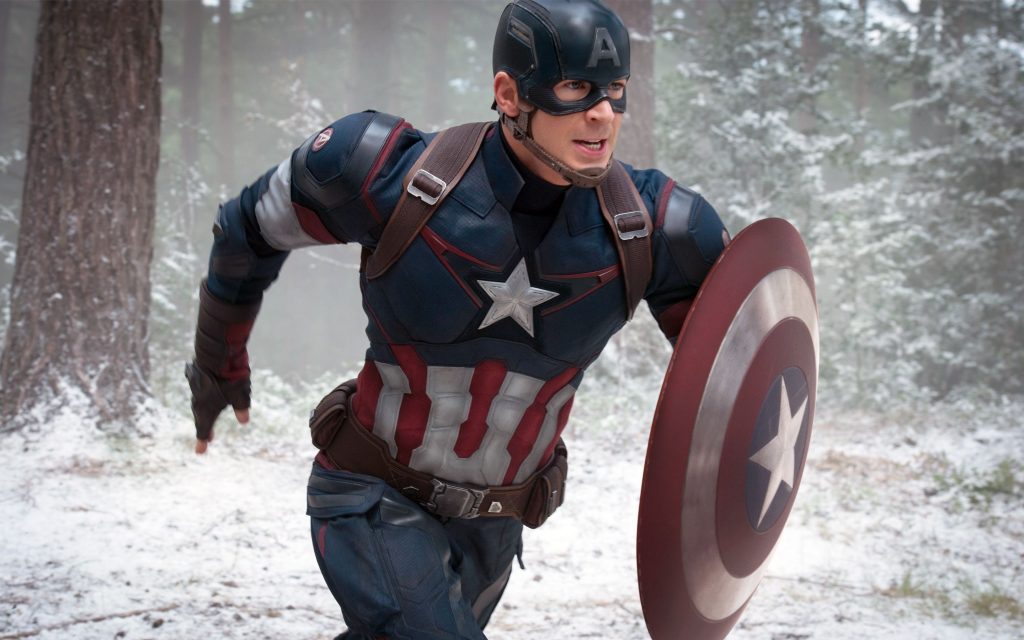 Stunning Chris Evans Captain America Avengers 2 Fhd Wallpaper