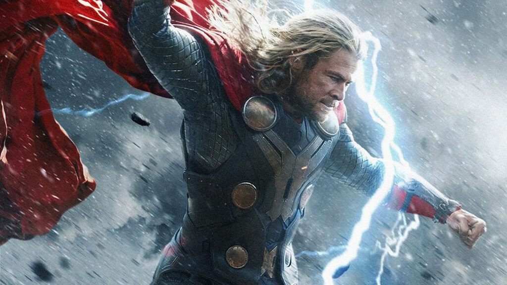 Stunning Chris Hemsworth In Thor 2 The Dark World Movie Fhd Wallpaper