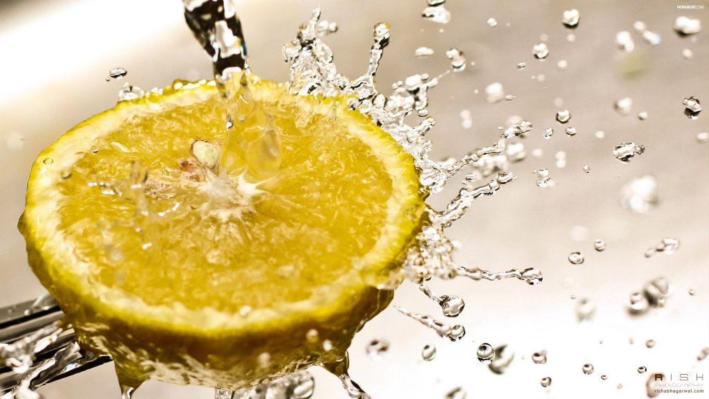 Stunning Lemon Splash Fhd Wallpaper