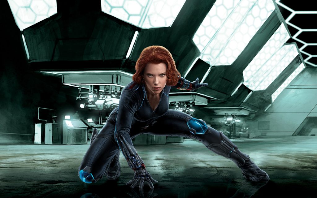 Super Hero Black Widow In Avengers Movie Fhd Wallpaper