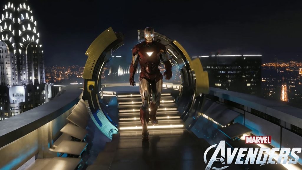 Superb Iron Man In The Avengers Movie Still Fhd Wallpaper