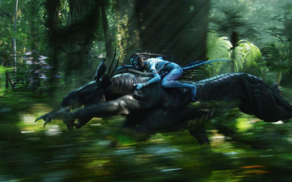 Superb Navi Warrior On Thanator In Avatar Fhd Movie Wallpaper