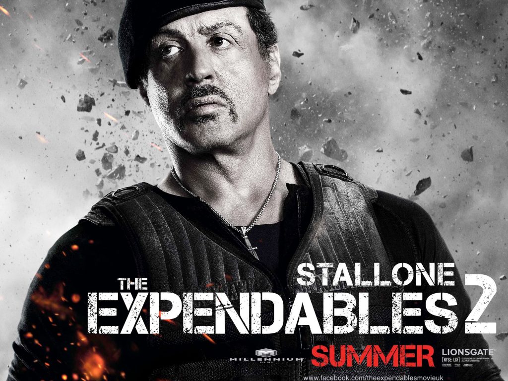Sylvester Stallone In Expendables 2 Banner Poster Fhd Wallpaper