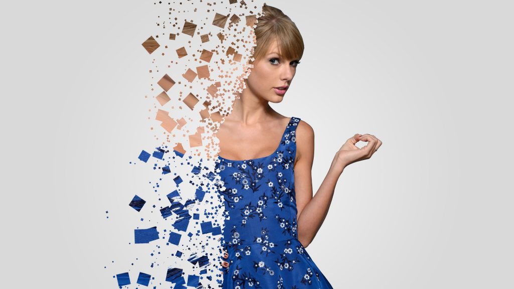 Taylor Swift Splashes 8k Uhd Graphic Wallpaper