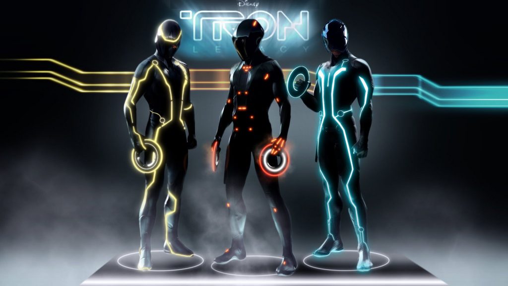 Tron Legacy Characters Movie Banner Fhd Wallpaper