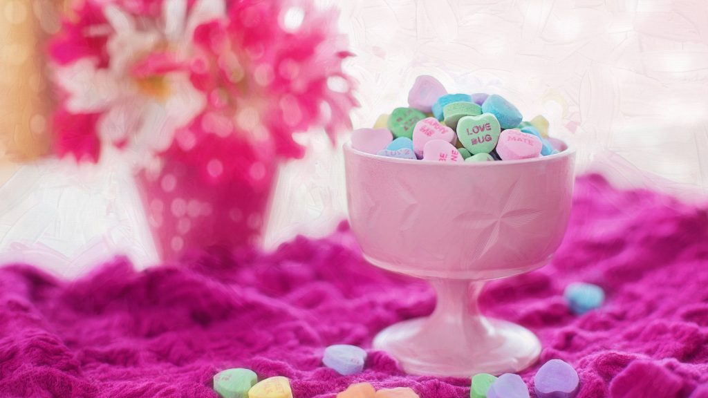 Valentine Love Hearts Candies 4k Uhd Wallpaper