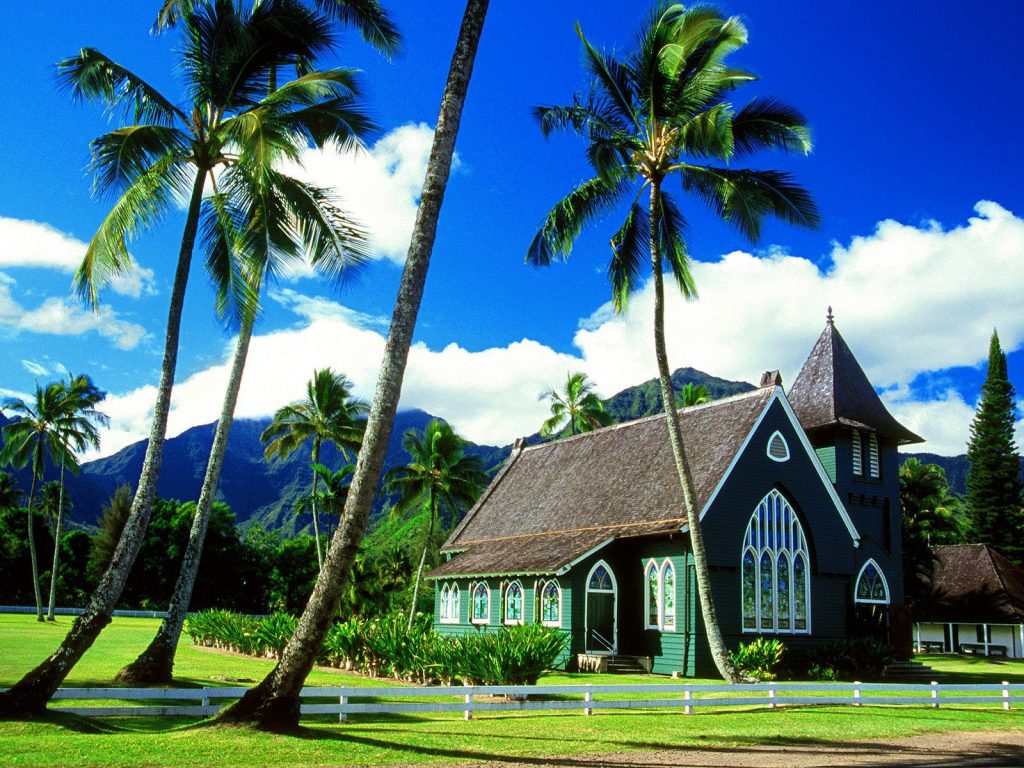 Waioli Huiia Church Hawaii Fhd Wallpaper