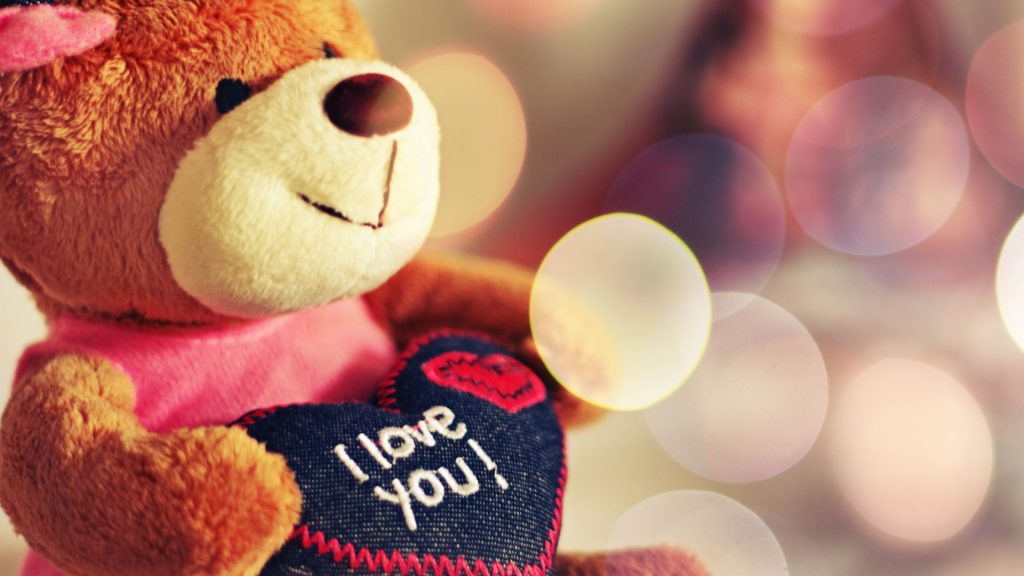 Wonderful I Love You Teddy Bear Fhd Wallpaper