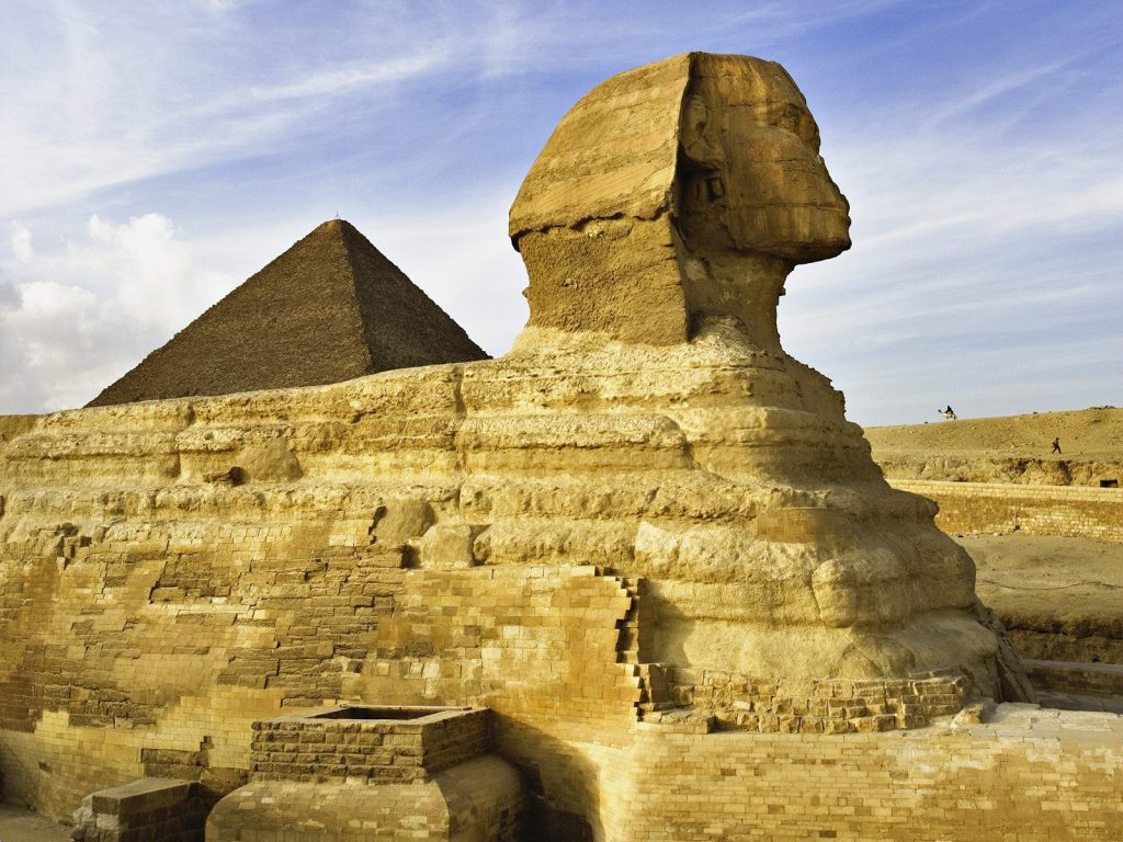 Yellow Sphinx Near Cairo Egypt Hd Wallpaper